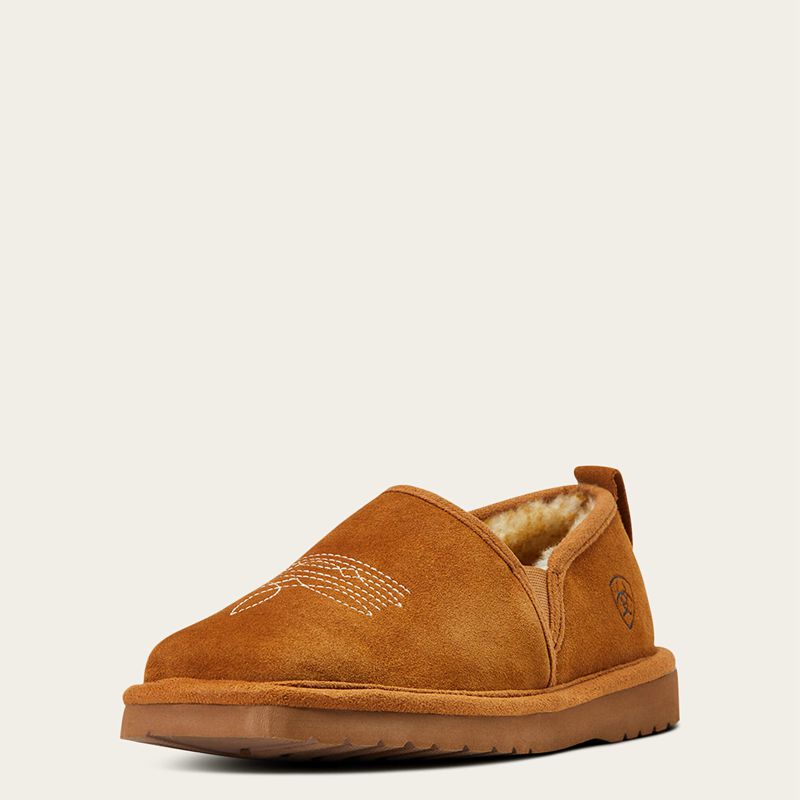 Ariat Lasso Square Toe Slipper Chestnut Homme | KCA-24520600