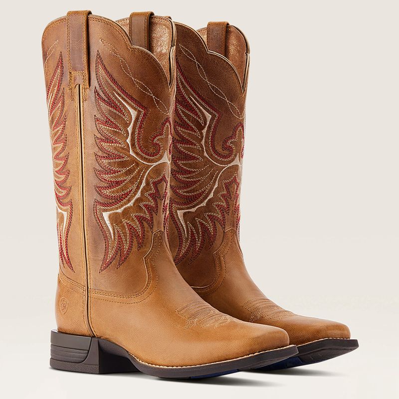 Ariat Rockdale Western Boot Almond Buff Femme | LDI-00996070