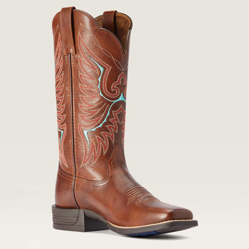 Ariat Rockdale Western Boot Marron Femme | MXE-34618004