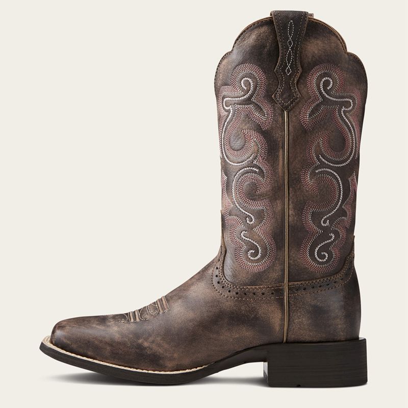 Ariat Quickdraw Western Boot Chocolat Femme | AAV-52467855