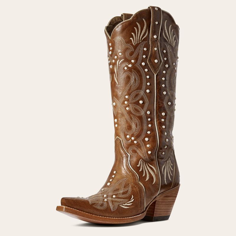 Ariat Pearl Western Boot Amber Femme | HBZ-48536014