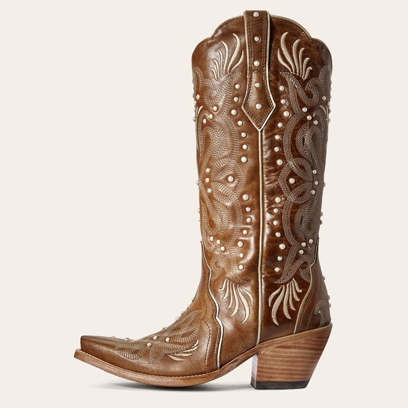 Ariat Pearl Western Boot Amber Femme | HBZ-48536014