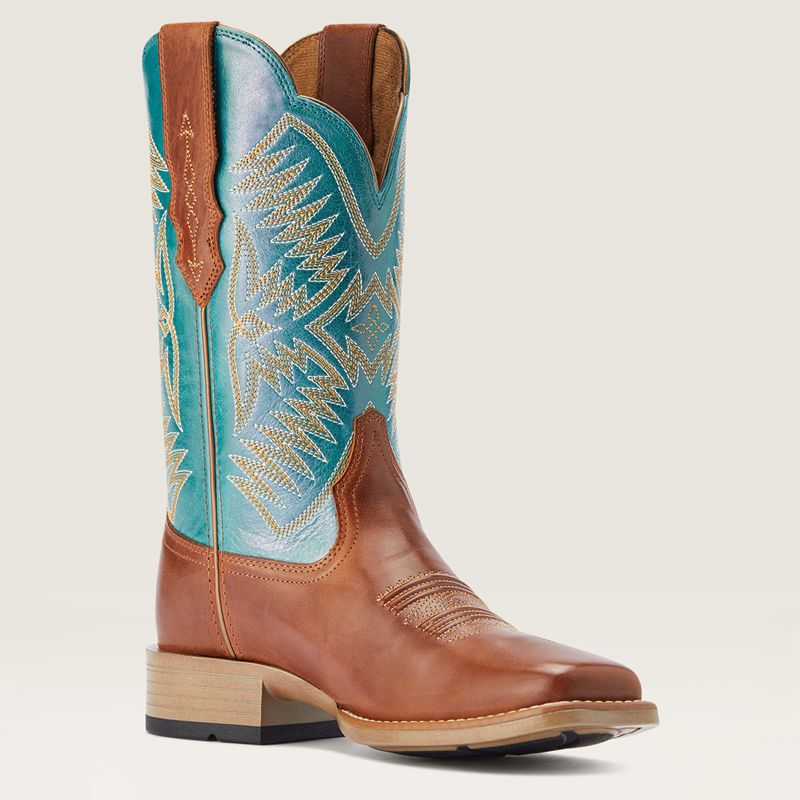 Ariat Odessa Stretchfit Western Boot Almond Roca Femme | NJC-04256129