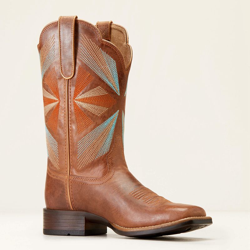 Ariat Oak Grove Western Boot Maple Glaze Femme | FDT-44395892