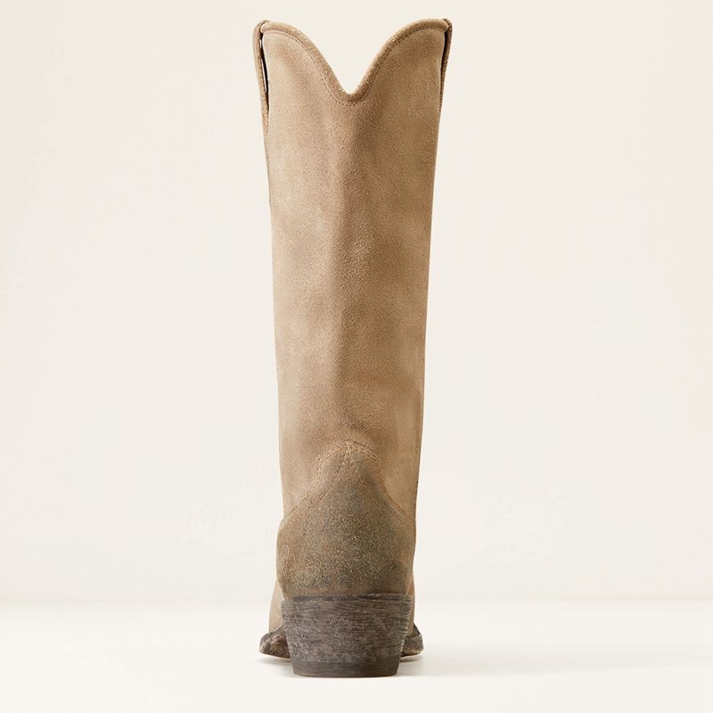 Ariat Memphis Western Boot Burnt Taupe Suede Femme | VAP-78473143