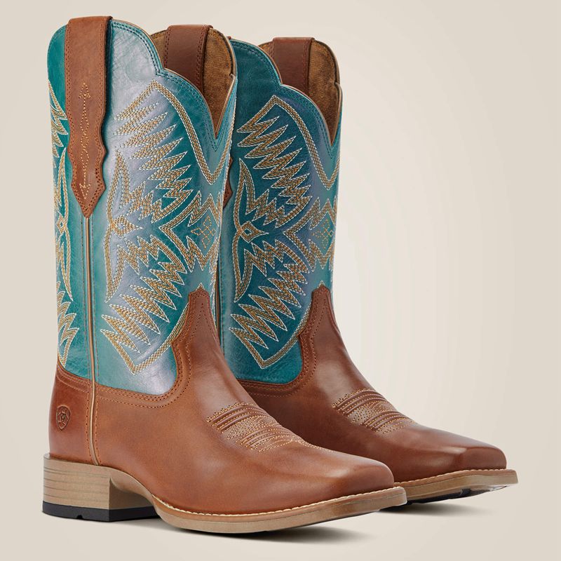 Ariat Odessa Stretchfit Western Boot Almond Roca Femme | NJC-04256129