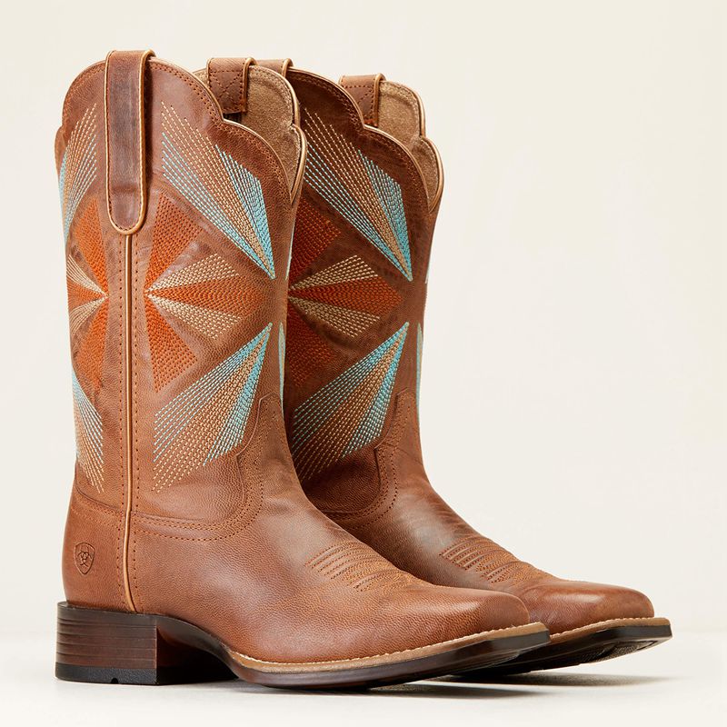 Ariat Oak Grove Western Boot Maple Glaze Femme | FDT-44395892