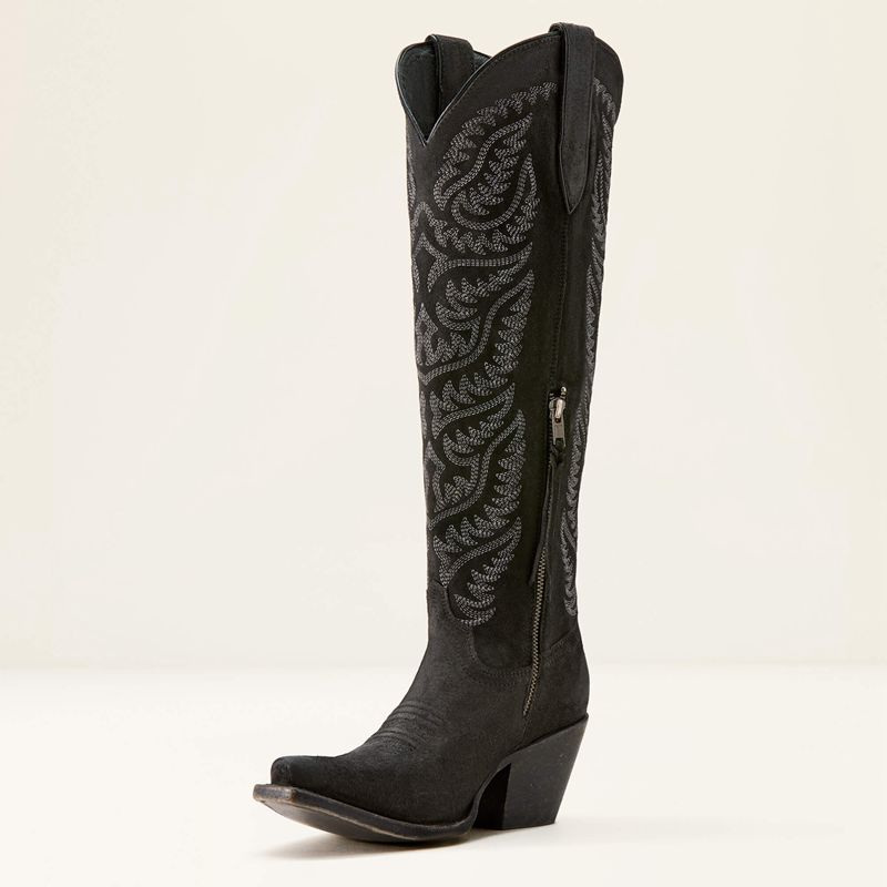 Ariat Laramie Stretchfit Western Boot Noir Femme | HPW-99419389