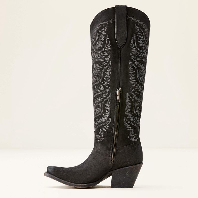 Ariat Laramie Stretchfit Western Boot Noir Femme | HPW-99419389