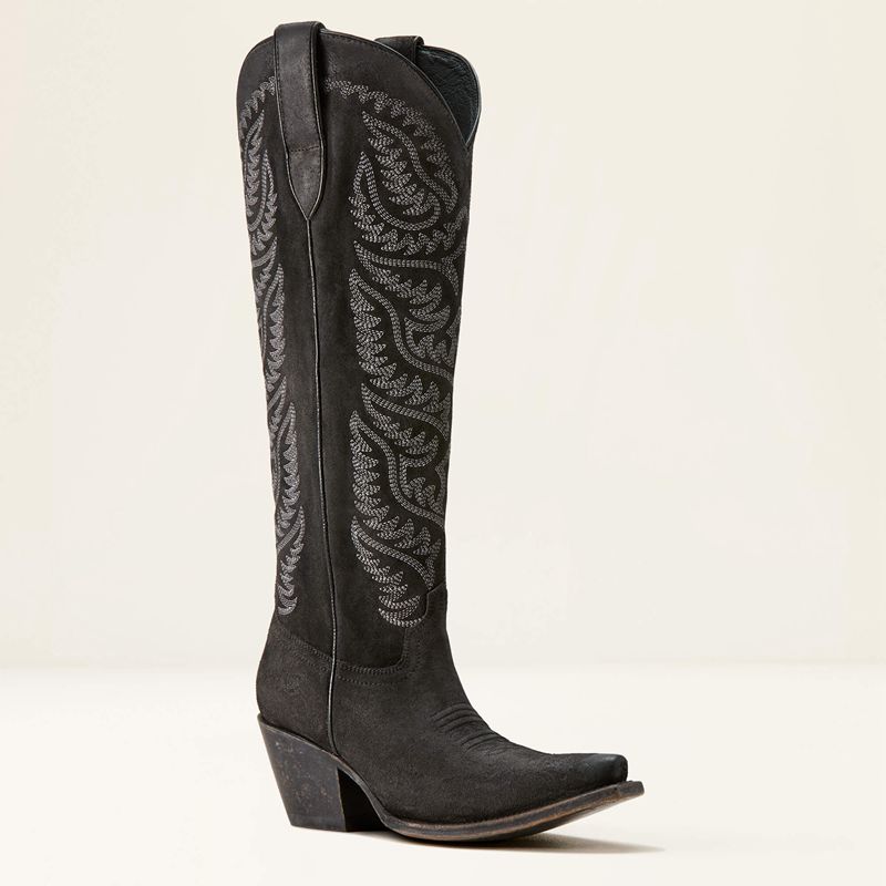 Ariat Laramie Stretchfit Western Boot Noir Femme | HPW-99419389