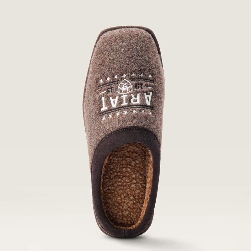 Ariat 93 Liberty Square Toe Slipper Marron Homme | UFZ-27355271