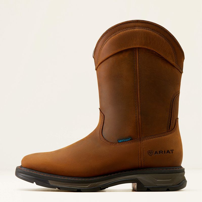 Ariat Workhog Xt Wellington Waterproof Work Boot Marron Homme | ELJ-09475494