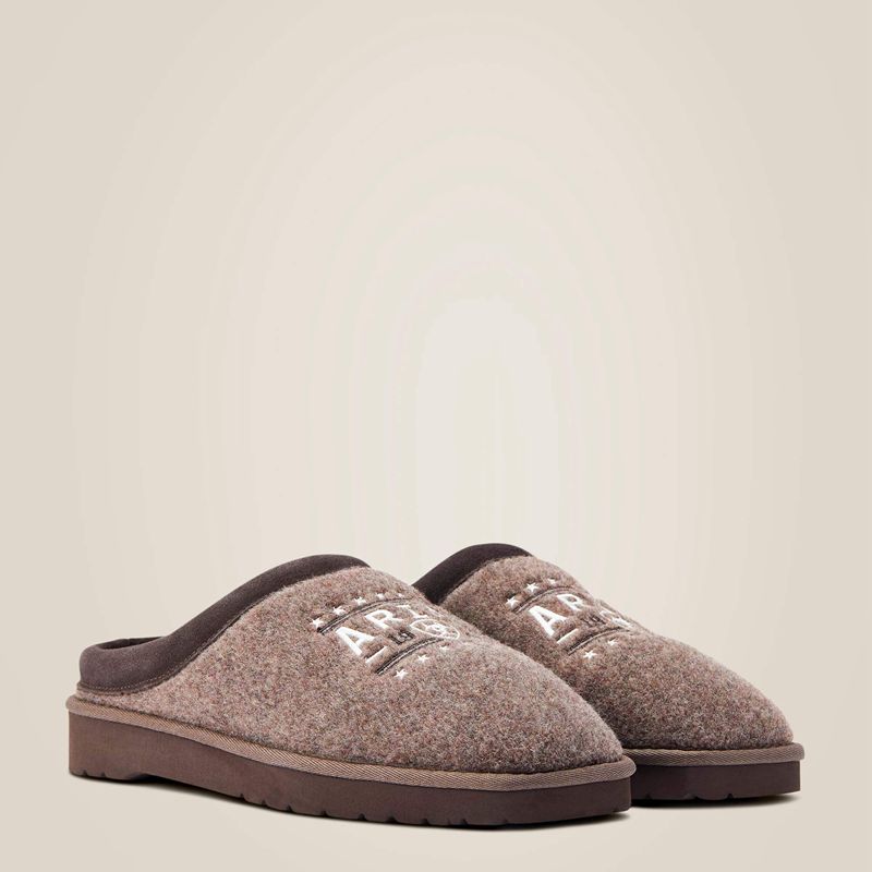 Ariat 93 Liberty Square Toe Slipper Marron Homme | UFZ-27355271