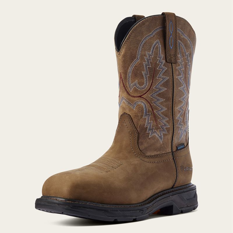 Ariat Workhog Xt Waterproof Work Boot Marron Homme | EIZ-24829653