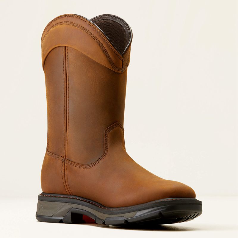 Ariat Workhog Xt Wellington Waterproof Work Boot Marron Homme | ELJ-09475494