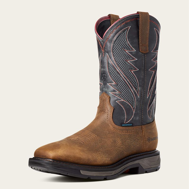 Ariat Workhog Xt Venttek Waterproof Work Boot Marron Homme | INN-71949461