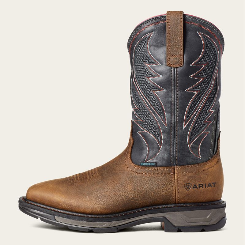 Ariat Workhog Xt Venttek Waterproof Work Boot Marron Homme | INN-71949461