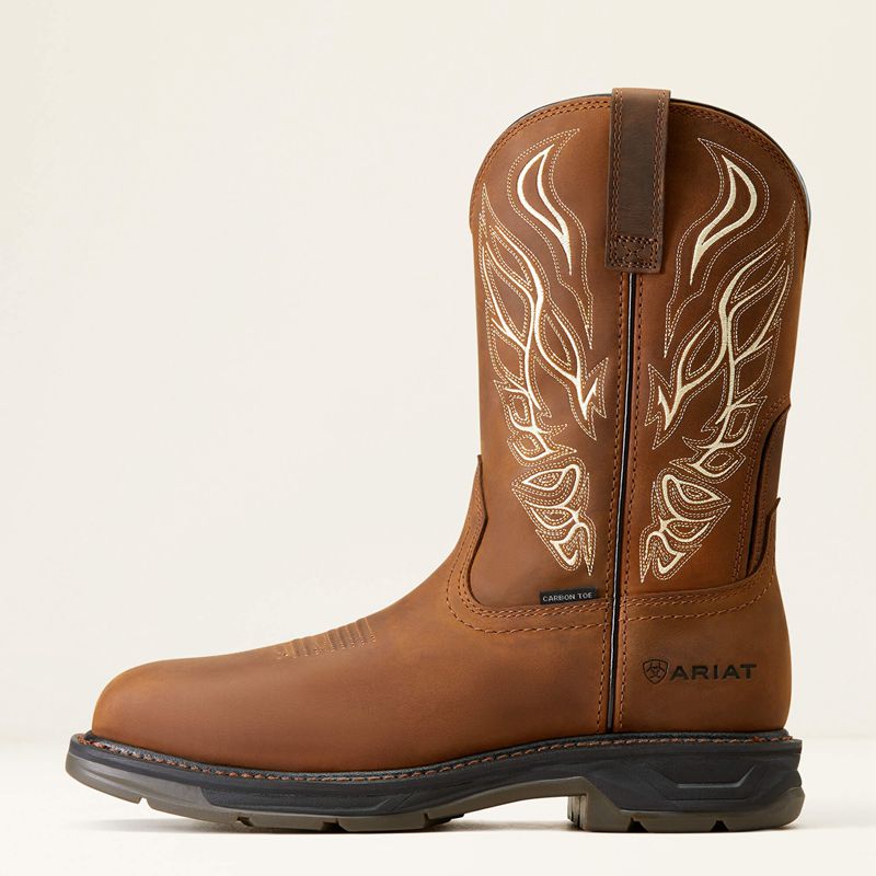 Ariat Workhog Xt Phoenix Carbon Toe Work Boot Marron Homme | MYR-26577319