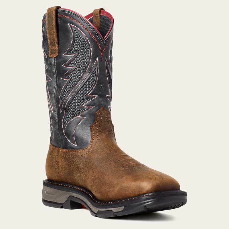 Ariat Workhog Xt Venttek Waterproof Work Boot Marron Homme | INN-71949461