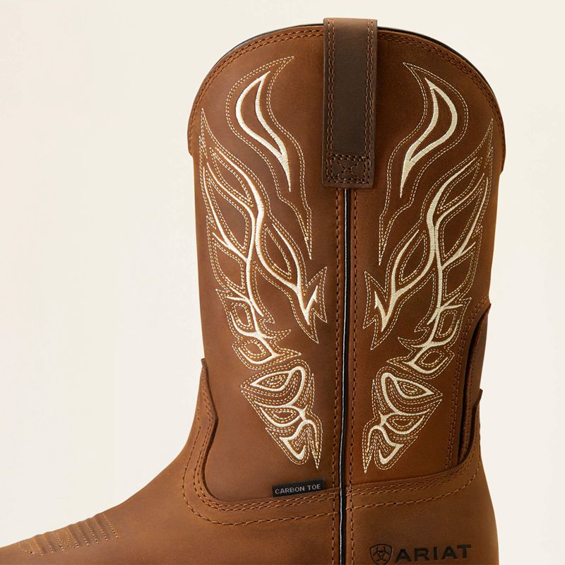 Ariat Workhog Xt Phoenix Carbon Toe Work Boot Marron Homme | MYR-26577319