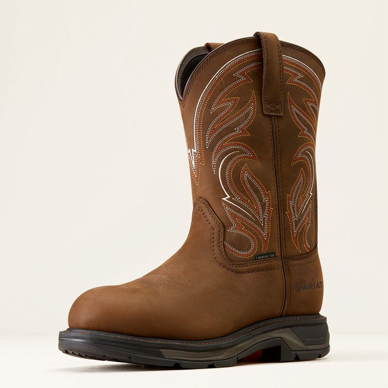 Ariat Workhog Xt Carbon Toe Work Boot Marron Homme | GZS-50025017