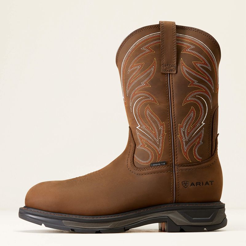 Ariat Workhog Xt Carbon Toe Work Boot Marron Homme | GZS-50025017