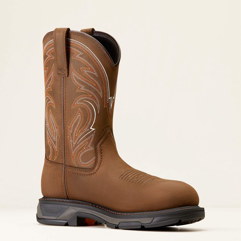 Ariat Workhog Xt Carbon Toe Work Boot Marron Homme | GZS-50025017