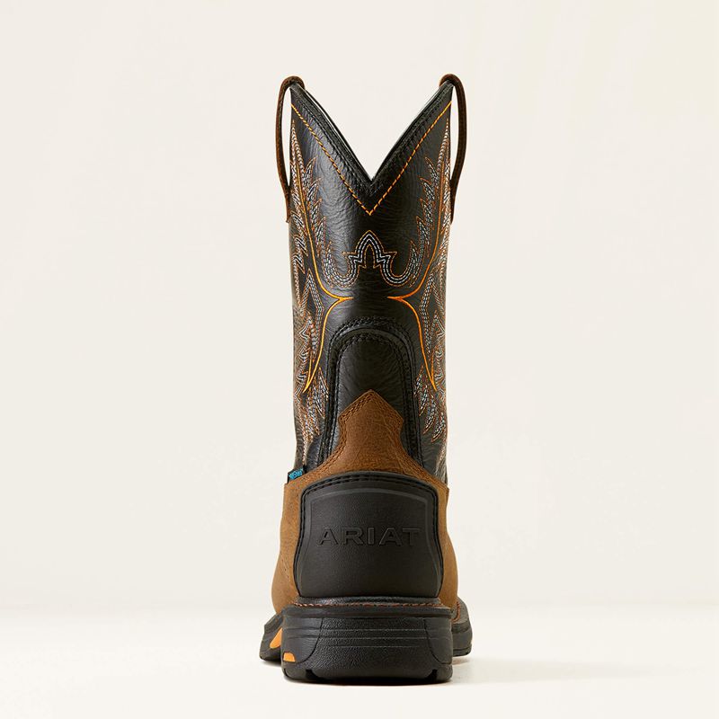 Ariat Workhog Csa Xtr Waterproof Composite Toe Work Boot Rye Brown/Black Homme | LVT-89464363