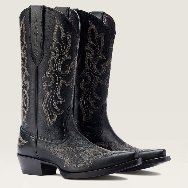 Ariat Jennings Stretchfit Western Boot Noir Femme | TRO-04001943