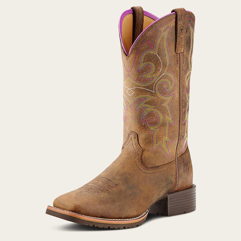 Ariat Hybrid Rancher Western Boot Marron Femme | XMD-36428057