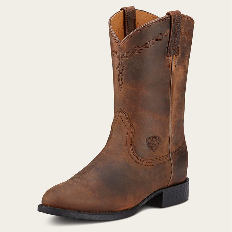 Ariat Heritage Roper Western Boot Marron Femme | FIK-83996216