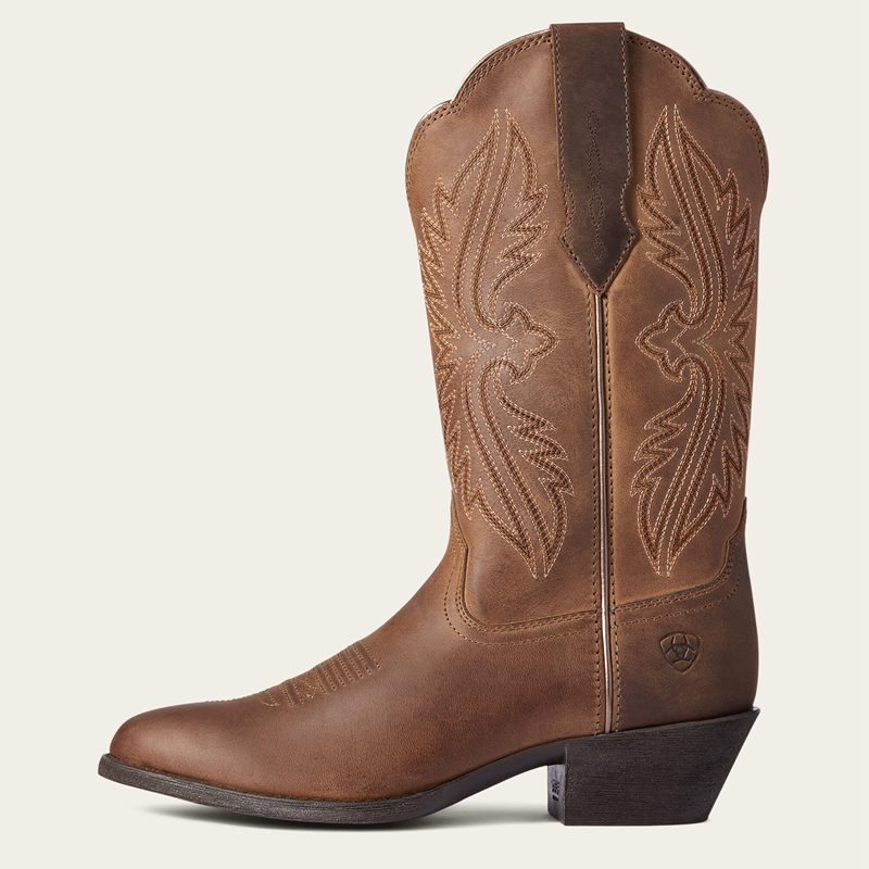 Ariat Heritage R Toe Stretchfit Western Boot Marron Femme | UNI-54174737