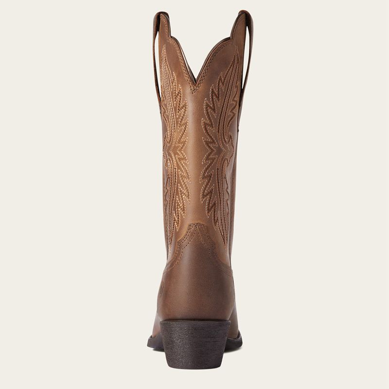 Ariat Heritage R Toe Stretchfit Western Boot Marron Femme | UNI-54174737