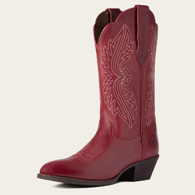 Ariat Heritage R Toe Stretchfit Western Boot Rouge Femme | IHZ-70923621