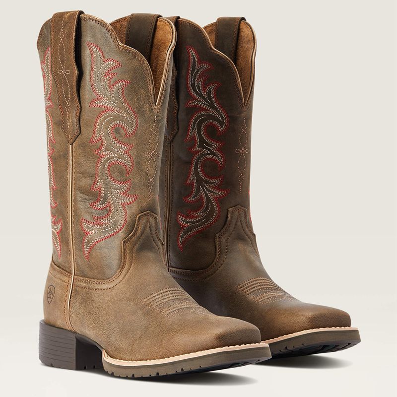 Ariat Hybrid Rancher Stretchfit Western Boot Pebble Femme | UZH-84043727