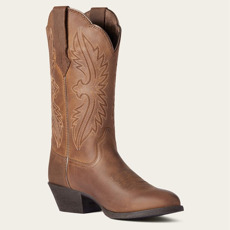 Ariat Heritage R Toe Stretchfit Western Boot Marron Femme | UNI-54174737