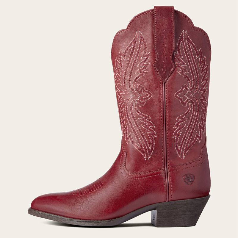 Ariat Heritage R Toe Stretchfit Western Boot Rouge Femme | IHZ-70923621