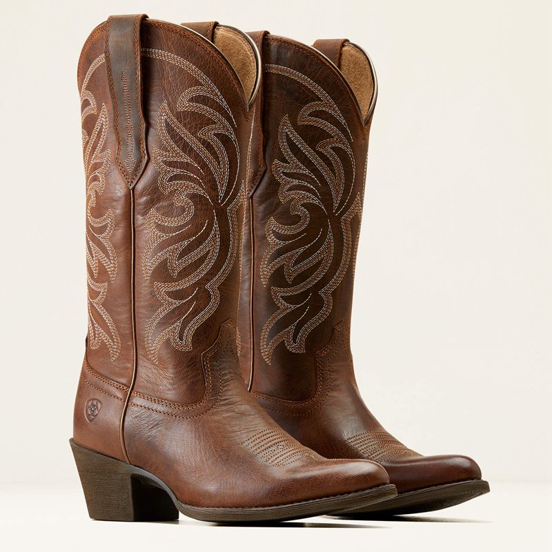 Ariat Heritage J Toe Stretchfit Western Boot Marron Femme | ROG-03452984