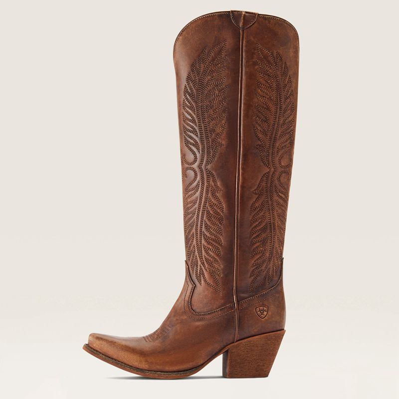 Ariat Guinevere Western Boot Naturally Distressed Allegro Femme | XCB-65096946