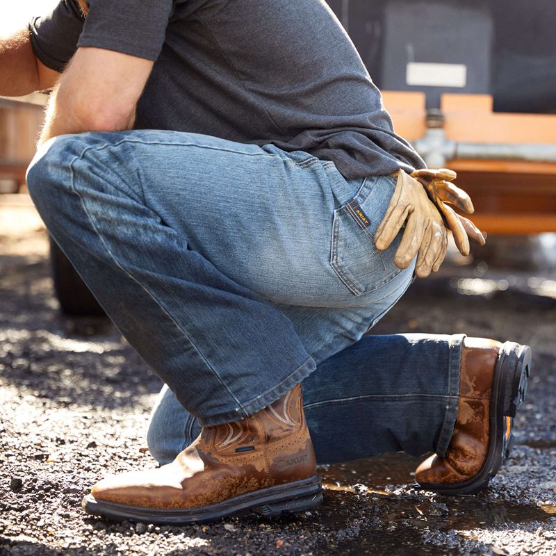 Ariat Sierra Shock Shield Waterproof Work Boot Marron Homme | PRJ-20800097