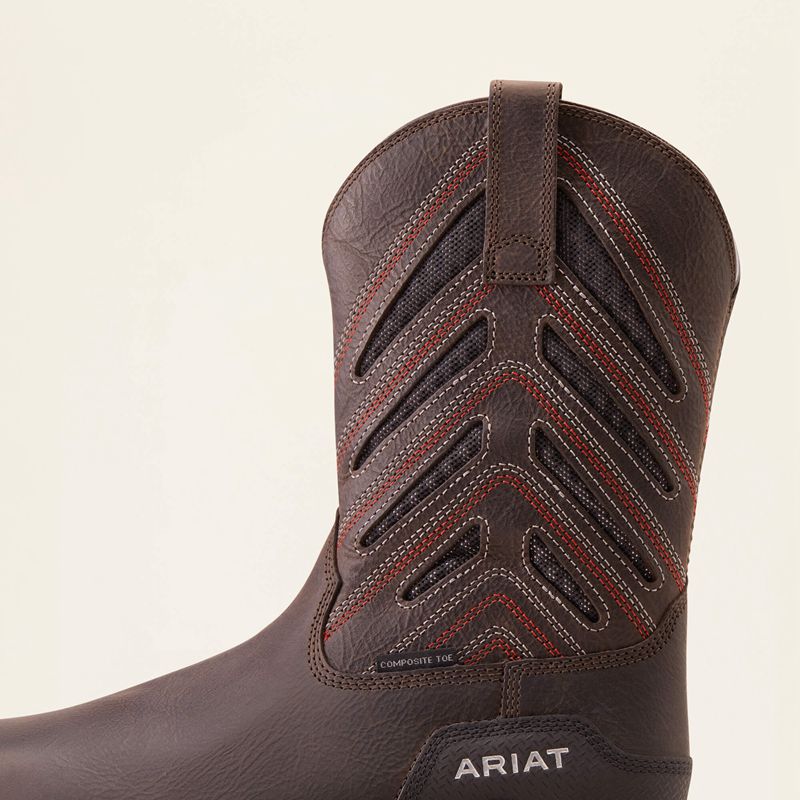 Ariat Intrepid Venttek Composite Toe Work Boot Cafe Homme | SAG-38115580