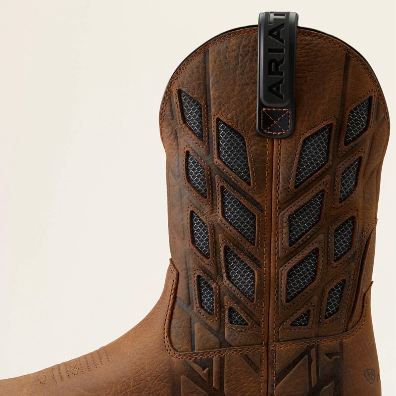 Ariat Big Rig Tread Venttek Composite Toe Work Boot Earth/Graphite Homme | RQS-00396494