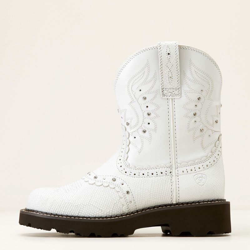 Ariat Gembaby Western Boot Blanche Serpent Femme | UAP-88999651