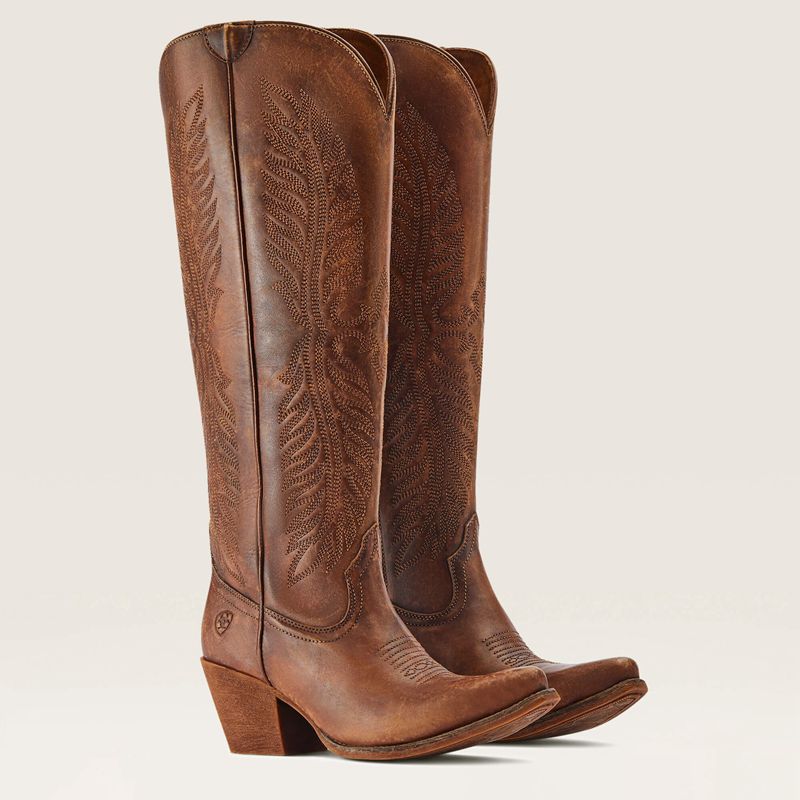 Ariat Guinevere Western Boot Naturally Distressed Allegro Femme | XCB-65096946