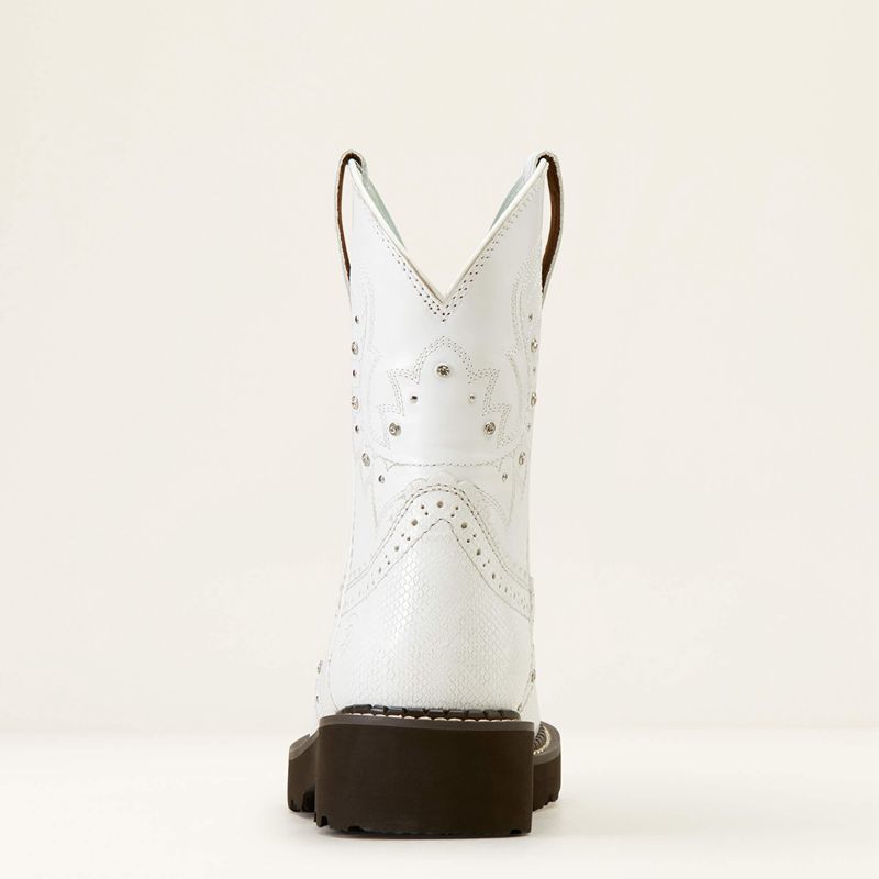 Ariat Gembaby Western Boot Blanche Serpent Femme | UAP-88999651