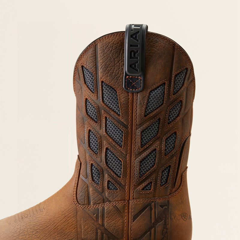 Ariat Big Rig Tread Venttek Work Boot Earth/Graphite Homme | VQF-08074937