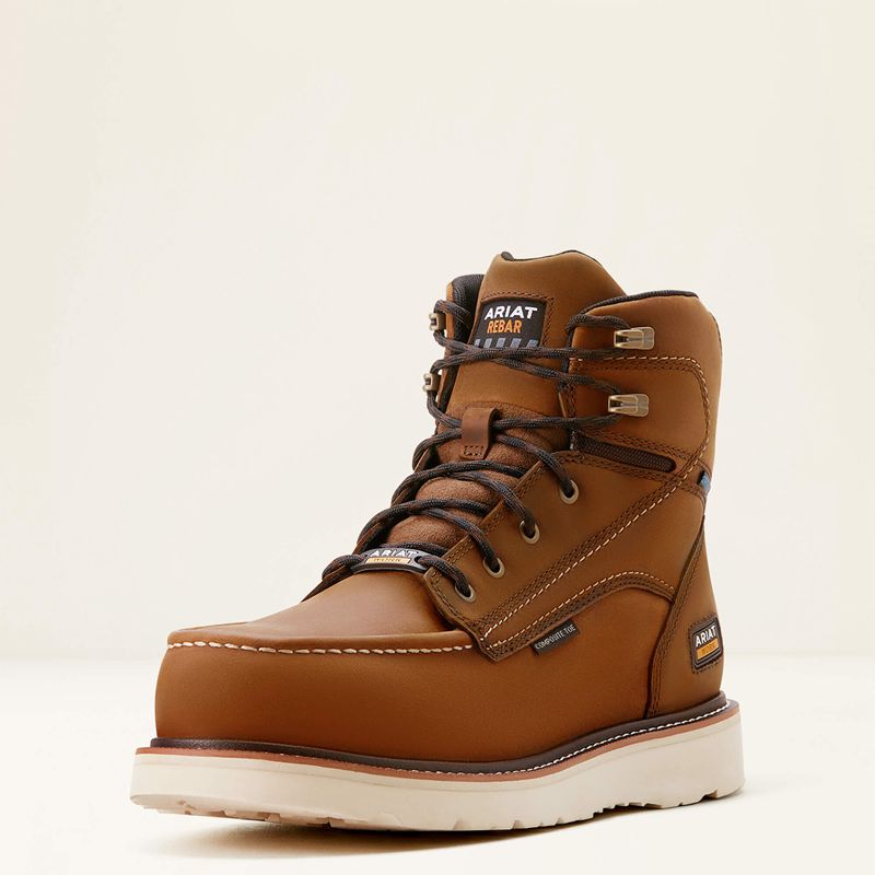 Ariat Rebar Wedge Moc Toe 6