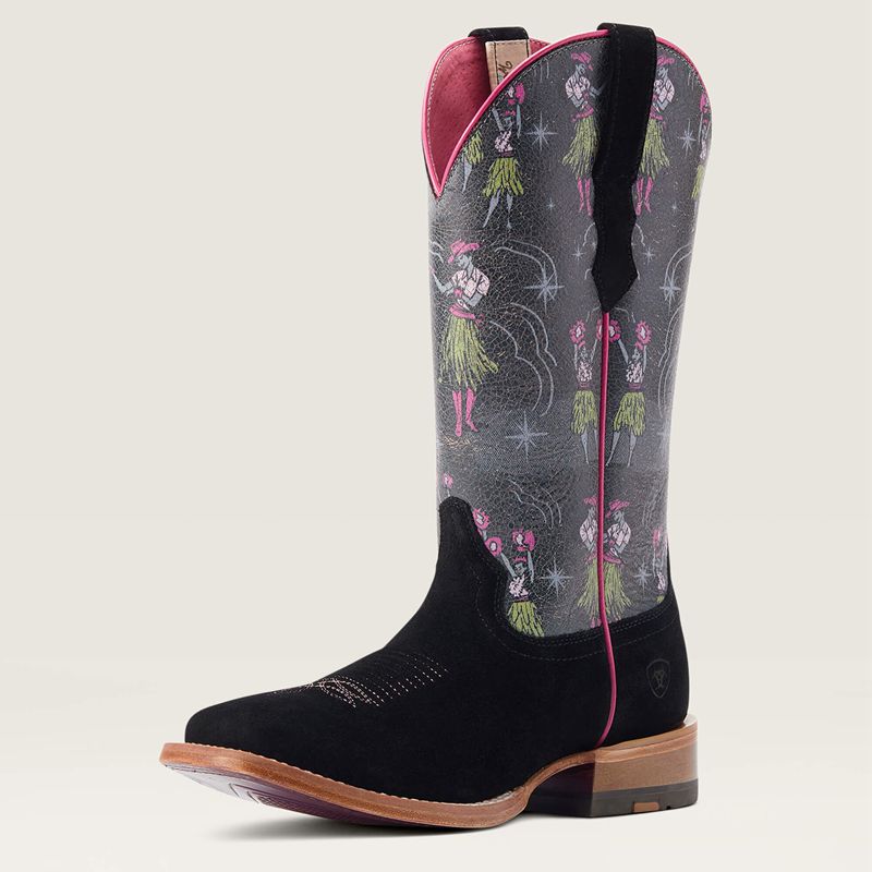 Ariat Frontier Western Aloha Western Boot Noir Femme | RSF-01506139