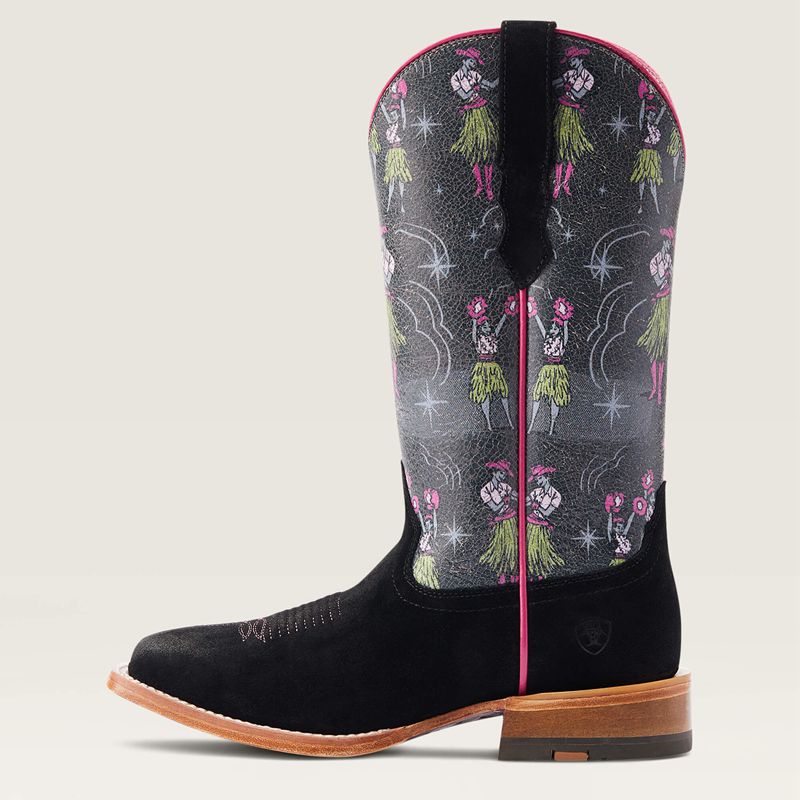 Ariat Frontier Western Aloha Western Boot Noir Femme | RSF-01506139