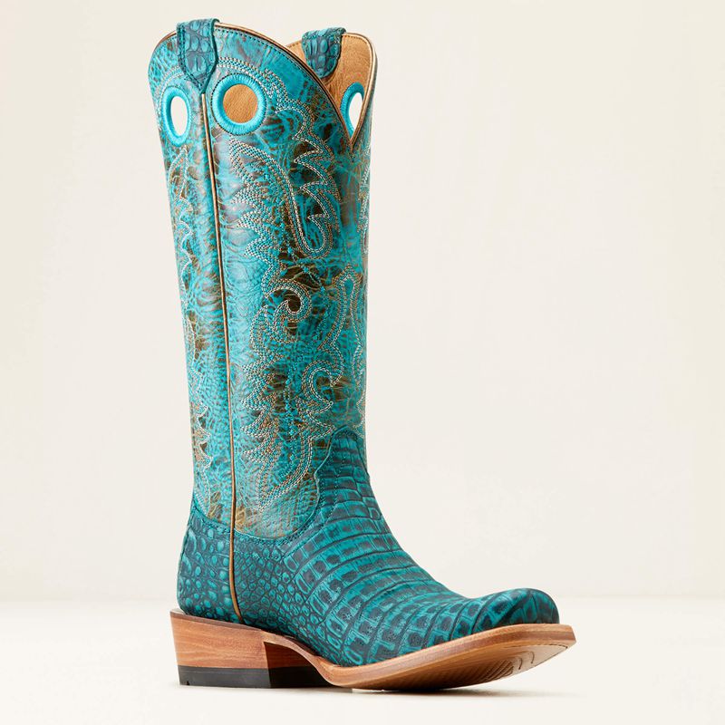 Ariat Futurity Boon Western Boot Turquoise Femme | CIC-49145661